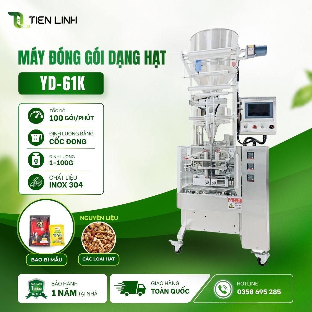 Máy đóng gói dạng hạt định lượng bằng cốc đong YD-61K