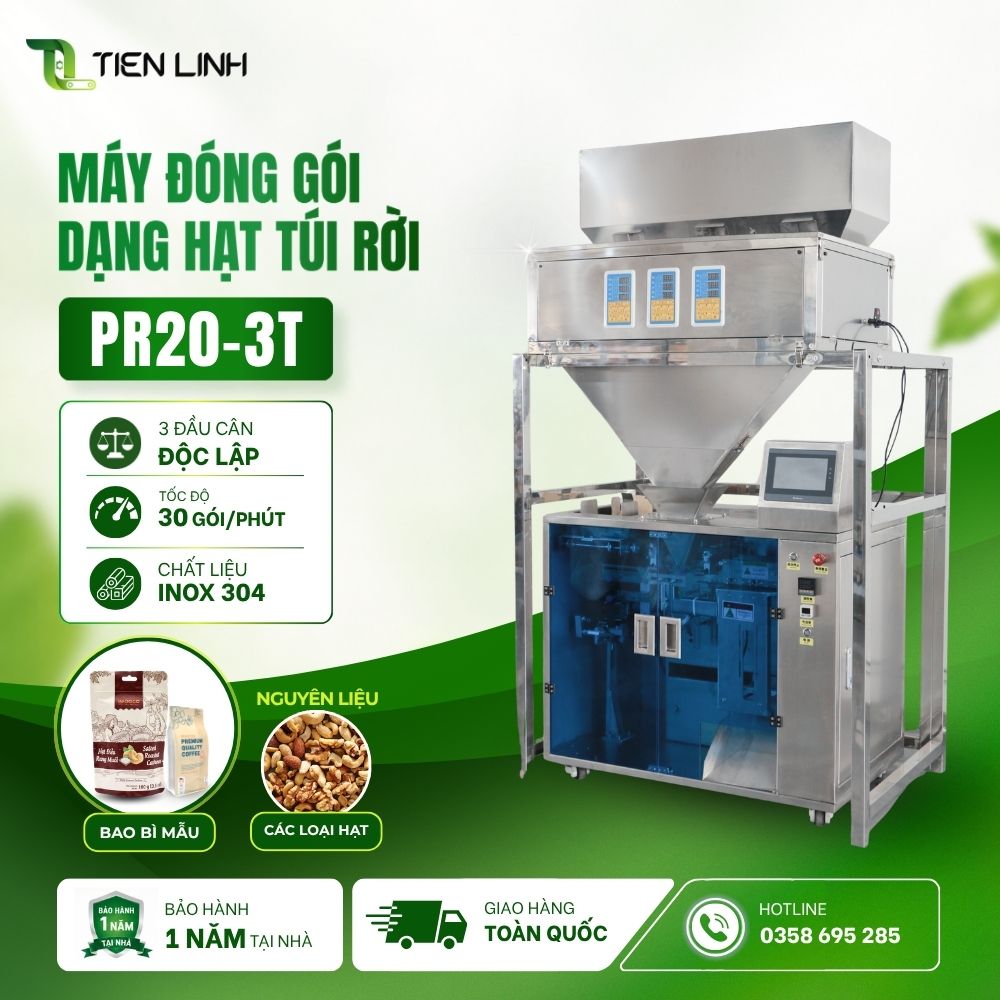 Máy đóng gói dạng hạt túi rời PR20-3T