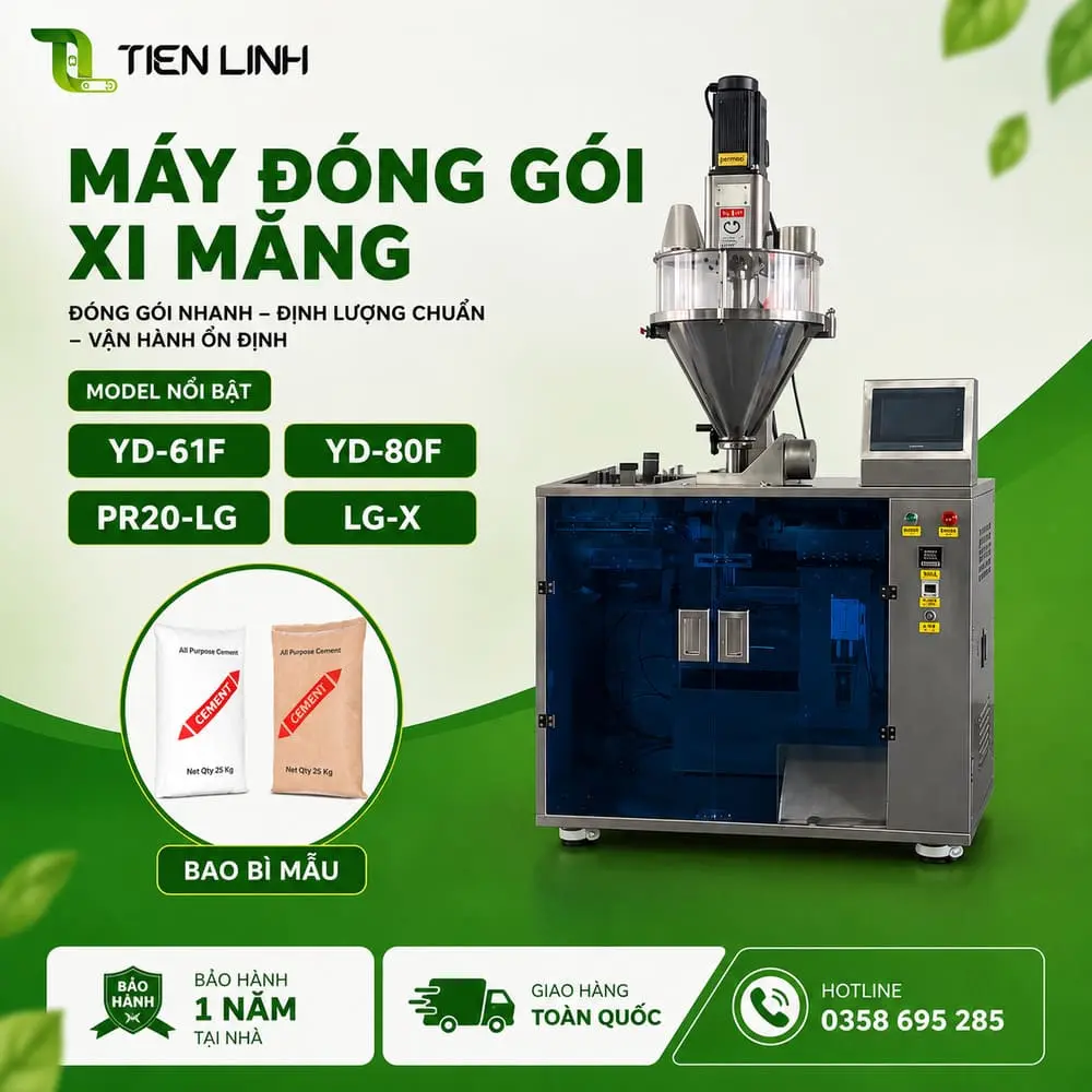 Máy đóng gói xi măng (4 model nên tham khảo)